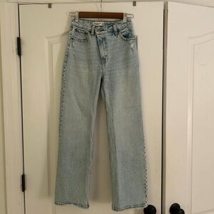 Abecrombie asymmetrical jeans